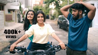 Riding My Brother Bike🏍️|ನಮ್ಮ ಮನೆಯ Home Theatre Nodi|  @madhugowda06 #nikhilnisha #madanmadhu