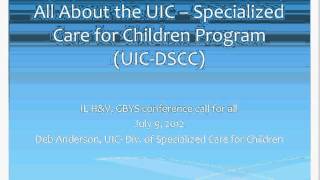 All about UIC Division of Specialized Care for Children (DSCC)