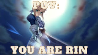 Rin meets Saber for the first time | Fate anime and VN AK