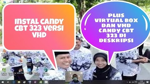 Dua Langkah install candy cbt 323 versi VHD plus Aplikasi Virtual box dan Candy cbt 323 di deskripsi