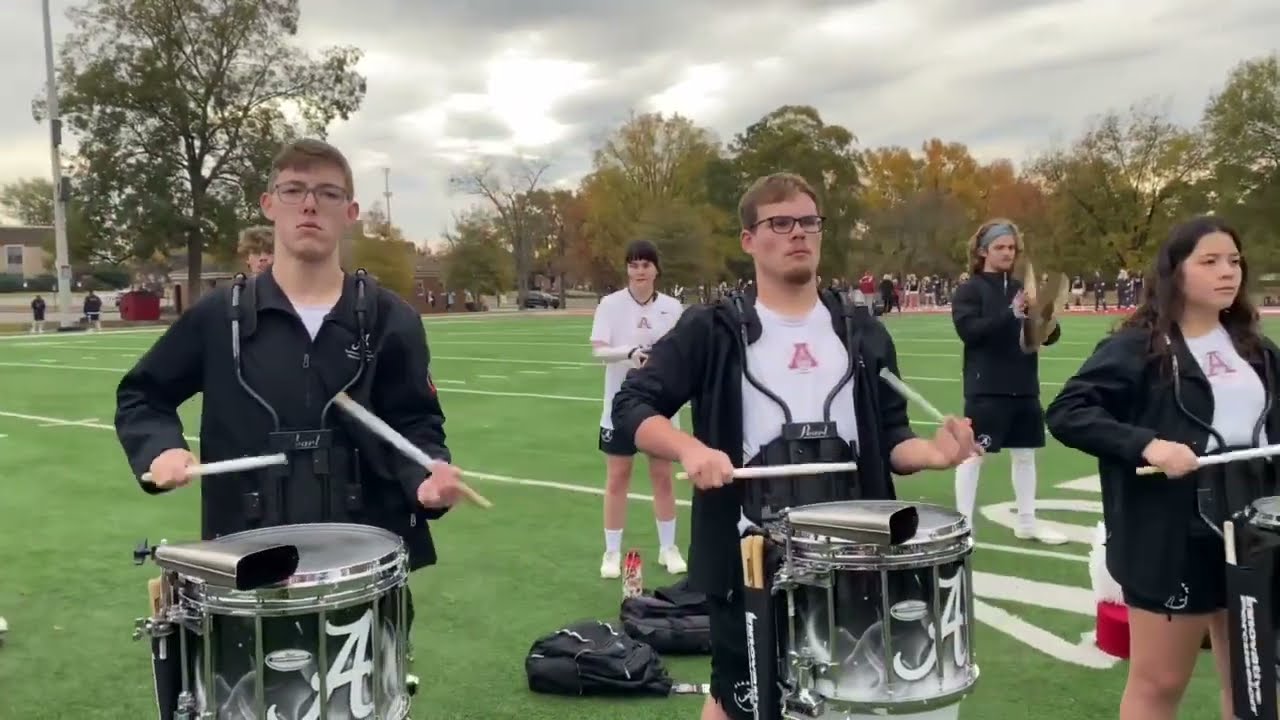 Spanks @Butler Field with the MDB Drumline 