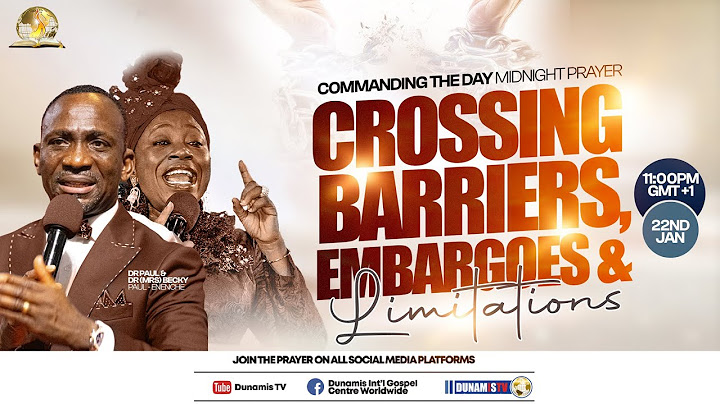 MID NIGHT PRAYER COMMANDING THE DAY || CROSSING BARRIERS, EMBARGOES AND LIMITATIONS || 22-01-2025