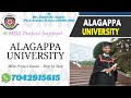 Alagappa University MBA Project Preparation Guide | Step-by-Step Process Explained