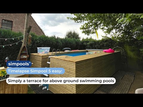 Simple deck around Intex ultra frame xtr 18ft x 9ft x 52in