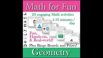 Math for Fun Geometry daily activities intro video