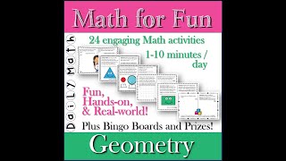 Math for Fun Geometry daily activities intro video