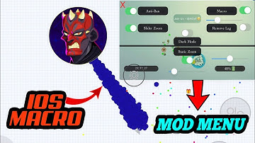 AGARIO NEW IOS MOD MENU WITH ZOOM + MACRO + REMOVE LAG TUTORIAL(AGAR.IO MOBILE)
