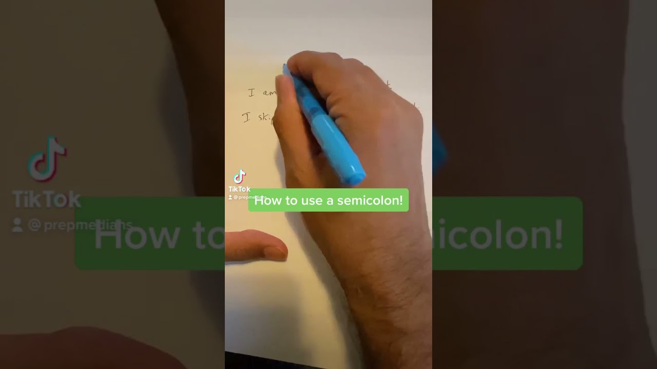How To Use A Semicolon 