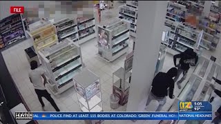 Officials hold press conference regarding organized retail theft