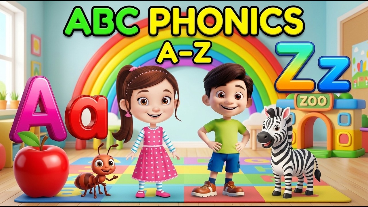 ABC Phonics for Kids | A–Z Alphabet & 52 Easy Words | Learn ABC