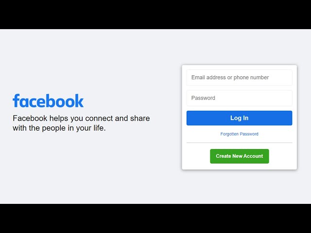 How To Create Facebook Login Page