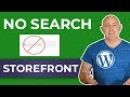 Storefront WordPress Theme - Remove Search box