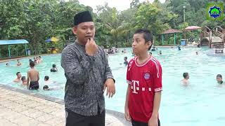 Renang Santri Putra Pondok Pesantren Nurul Ilmi Bojonggede,Bogor Rumah Ibu Waterboom #Vlog