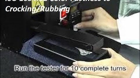 ISO 105 X12 Color Fastness to Crocking/Rubbing