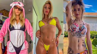 Show yourself in baggy clothes then in a bikini TikTok Compilation part 2