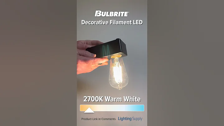 Bulbrite Decorative Filament LED (BULBRITE-776767) #youtubeshorts #ledlights @bulbriteinc