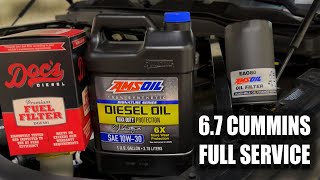 6.7 Cummins Oil and Fuel filter change - Ram 2500 diesel - Full Service