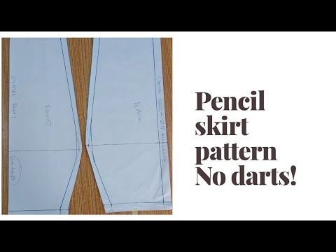 فيديو: كيفية بناء نمط تنورة قلم رصاص