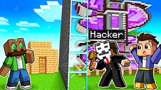 Hice TRAMPAS con un HACKER en Batalla de Construcción (Minecraft)