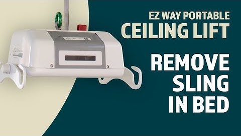 EZ Way Portable Ceiling Lift Usage: Removing the Sling in a Bed