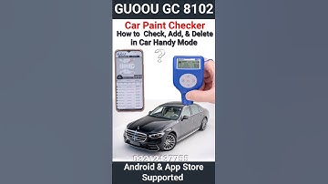 How to Check, Add, Delete Data in Car Handy Mode GUOOU GC8102 Car Paint Device (Easy Guuide)