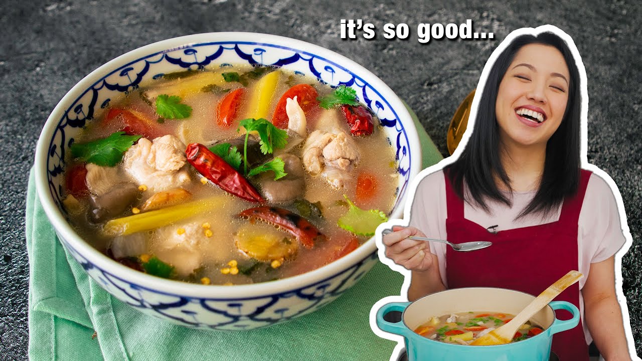 ⁣Great Soup Without Stock? Easy Tom Yum Chicken