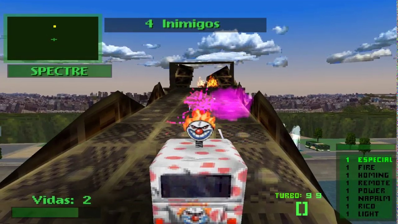 VOCÊ se LEMBRA de TWISTED METAL? o JOGO do CARRO do PALHAÇO NOSTALGIA