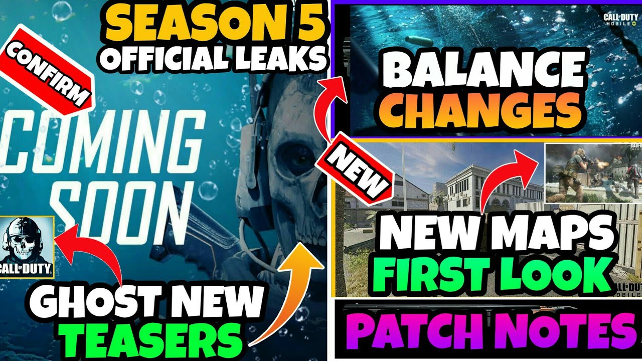 Codm New Patch Notes *NEW* SEASON 5 (S18) CODM HUGE LEAKS | BALANCE CHANGES | NE GUNS LOOK ...