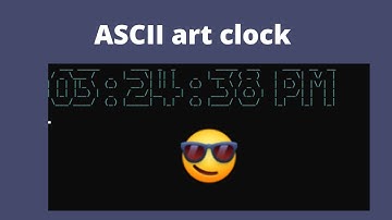 ASCII art clock using python and pyfiglet