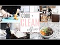 COOK AND CLEAN WITH ME 2019 // EASY DINNER IDEA // NIGHTLY CLEANING ROUTINE