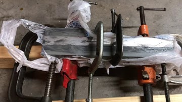 Part 19 - Gingery Shaper from blocks, ram epoxied and clamped