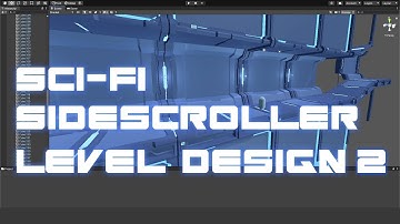 Sci-Fi Sidescroller Level Design part2 - Blender/Unity