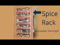 How to Make an Adjustable Spice Rack Out of Wood