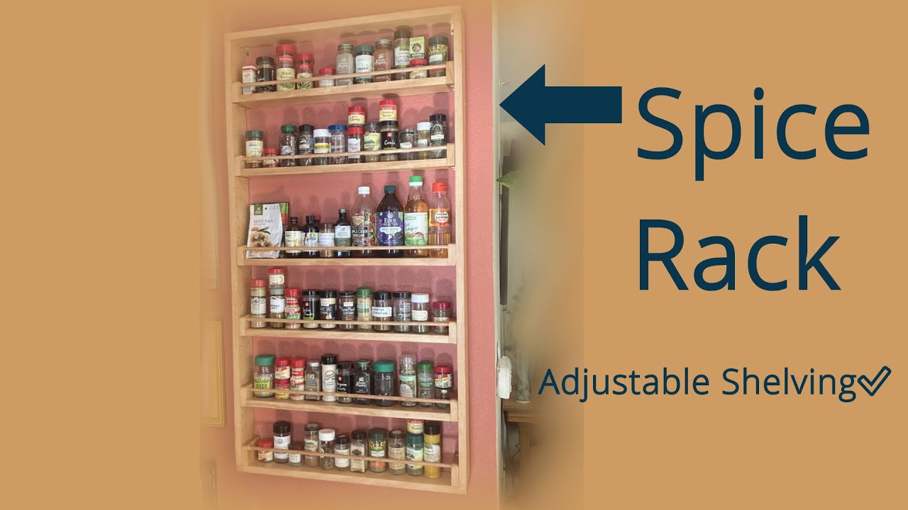 Make A DIY Wood Spice Rack - H2OBungalow