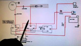 2- Speed Electric Cooling Fan Wiring Diagram
