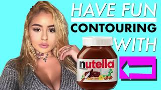 Contouring  with nutella