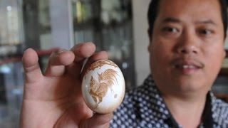 Pu Derong’s Exquisite Eggshell Carvings
