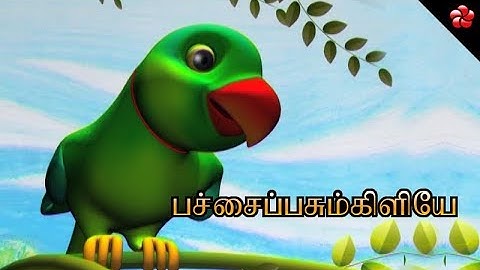 பச்சைபபசும்கிளியே ★Pattampoochi Tamil nursery rhyme for kids