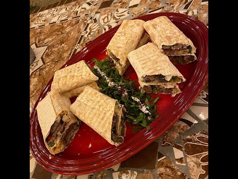 Beef Shawarma Wraps Recipe with Markook Flatbread by Breadmasters ARA-Z