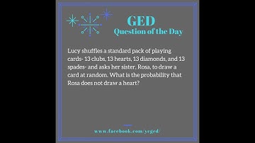 GED® QOD: Probability from a Word Problem Example 2