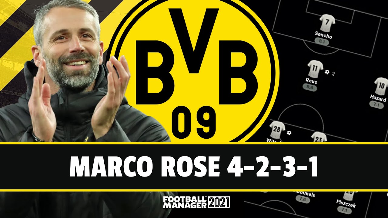 Marco Rose 4-2-3-1 Tactic & What Dortmund Can Expect | Marco Reus Revived? Haaland ???? | FM 21 Tactics