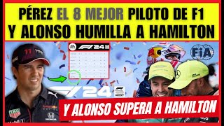 FERNANDO ALONSO HUMILLA A HAMILTON EN EL NUEVO JUEGO DE F1 Y SERGIO PÉREZ EL 8 POR CULPA DE LA FIA