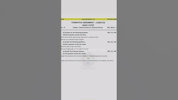 9th class fa-3 physics question paper 📝 very important question paper