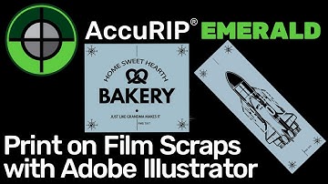 AccuRIP Emerald - How to Print on Film Scraps with Adobe Illustrator