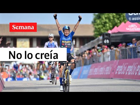 Koen Bouwman celebró a rabiar su victoria en la etapa 19 | Giro de Italia 2022