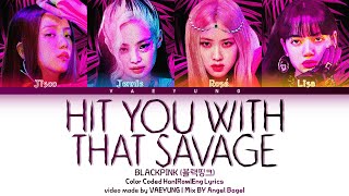 (Savage Edition) BLACKPINK Hit You With That Savage Lyrics Mix By @AngelBagel03 Resimi