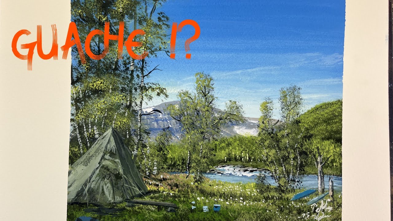 Oilpainter tries Guache for the first time!