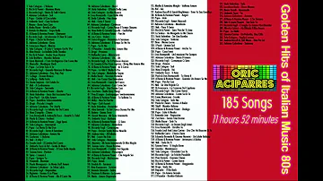 ♫♫♫ 185 Songs of Italian Music 80s ♫ 12 Hours ♫ 12 Horas ♫  Perfect for bars ♫ Perfecto para bares ♫