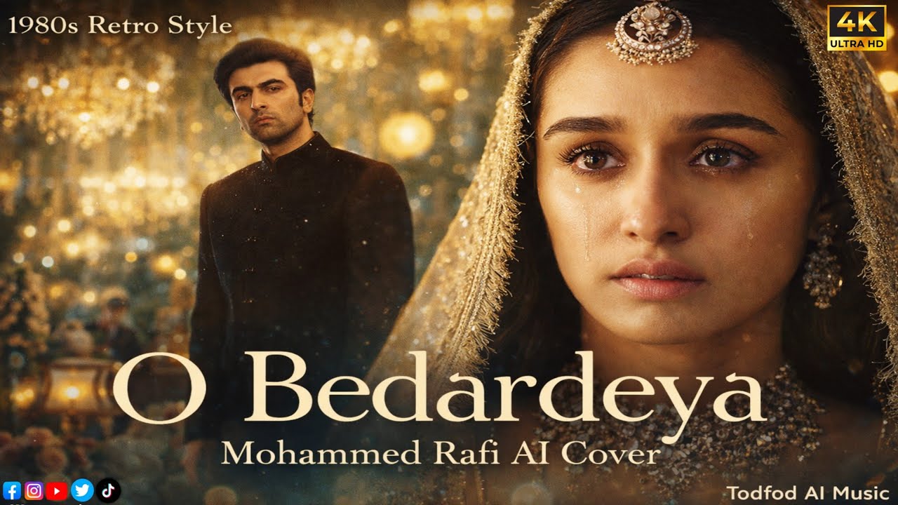 O Bedardeya Full Song (Mohammed Rafi AI Cover) | 1980s Retro Style | Todfod AI Music