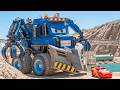 Epic Escape Lightning McQueen vs IRON SHIELD MONSTER TRUCK in BeamNG.Drive